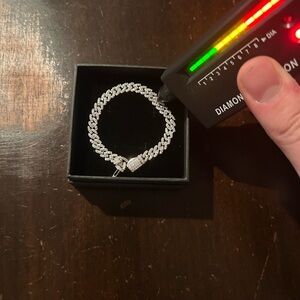 VVS1 Iced Out Cuban Link Bracelet 6.5 Inches